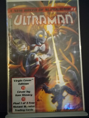 #ad Ultraman #1 Virgin cover sealed W collectable card $40.00