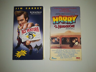 Ace Ventura amp; Harry and the Hendersons VHS Tape in good condition $11.00