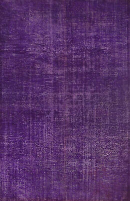 #ad Over dyed Purple Handmade Anatolian Turkish Area Rug Wool Carpet 8x11 ft $3073.08