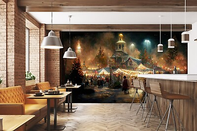 #ad 3D Party A309 Christmas Xmas Wallpaper Wall Murals Removable Self adhesive Amy AU $379.99