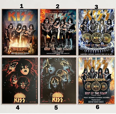 #ad 2023 KISS End Of The Road Tour Last Shows Madison Square Dec 1st amp; 2nd Poster $13.99