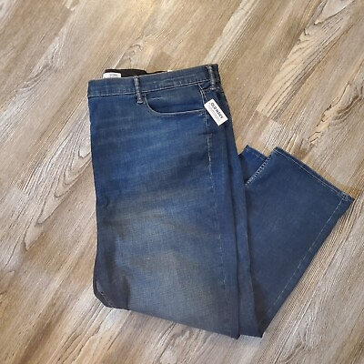 #ad Mens 52 X 30 OLD NAVY 360 Skinny Flex Stretch Blue Jeans $20.00