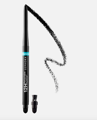 #ad #ad Lot of 2 SEPHORA Waterproof 12HR Retractable Eyeliner Pencil Matte Black $19.00