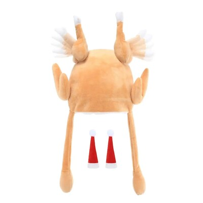 #ad Thanksgiving Turkey Hat Movable Legs for Funny Happy Holiday Christmas Hats $11.99