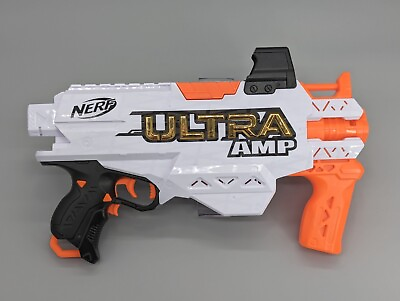 #ad Nerf Ultra Amp Motorized Blaster Gun 6 Dart Clip Tested No Darts $12.00
