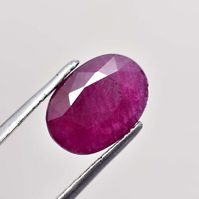 #ad 7.670 Cts Natural Red Ruby Oval CGL Certified Mong Shu Mined Untreated Gemstone $1819.99