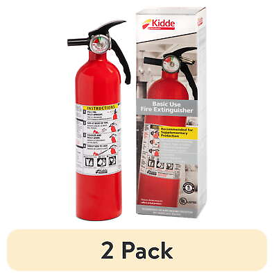 #ad 2 pack Kidde Multipurpose Home Fire Extinguisher UL Rated 1 A:10 B:C $36.61