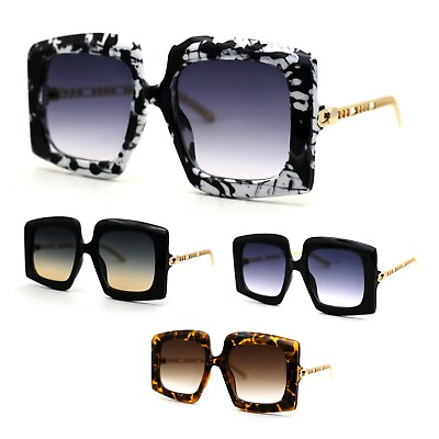 #ad Womens Mod Oversize Rectangular Butterfly Sunglasses $12.95
