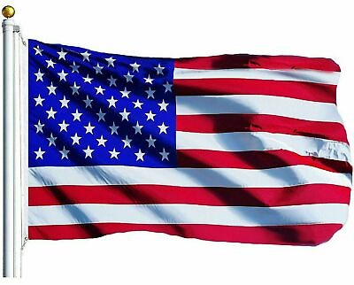 #ad American Flag 3x5  Printed Polyester Flag USA with Brass Grommets Indoor Outdoor $5.19