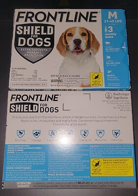 #ad 2 Frontline Flea and Tick Treatment for Medium Dogs 21 40 Lbs 6 Doses $29.95