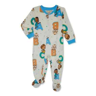 #ad Cocomelon Toddler One Piece Sleeper Pajamas Multicolor Size 3T $21.99