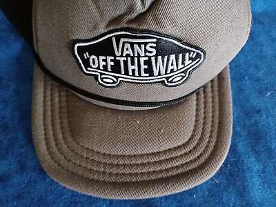 #ad #ad Vans Off The Wall Snapback Hat Cap Grey gift NEW wot Van Camper fun embroider $16.00