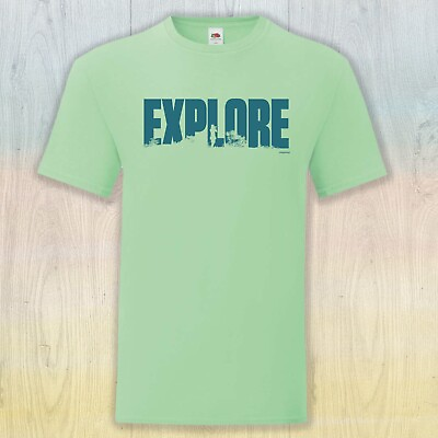 #ad Explore T Shirt with Silhouettes Summer Pastimes Gift Size S 3XL GBP 14.99