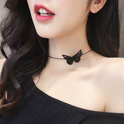 2022 Fashion Butterfly Clavicle Choker Necklace Pendant Chain Women Jewelry Gift C $1.44
