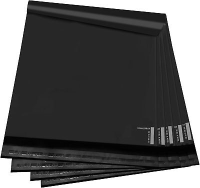 #ad 100 Large Black Poly Mailers 10X13 Shipping Bags Self Sealing Envelopes $10.98