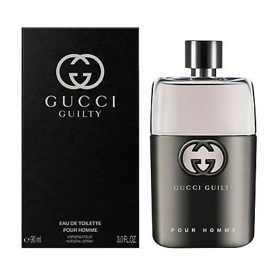 #ad Gucci Guilty Men#x27;s Eau de Toilette 3 oz 90 ml New in Box Authentic Fragrance $113.95