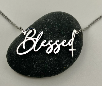 #ad Blessed Christian necklace. Adjustable chain. Cross necklace $15.99