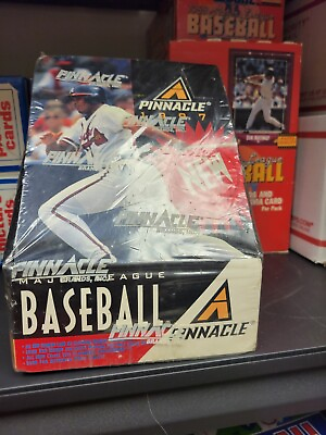 #ad 1997 Pinnacle Baseball MLB Sealed Box 18 Packs Andruw Jones Cover $80.00