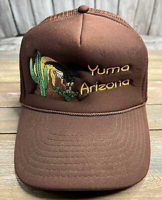 #ad Vintage YUMA AZ Nissin Embroidered Desert Eagle Foam Trucker Snapback Cap Hat $12.00