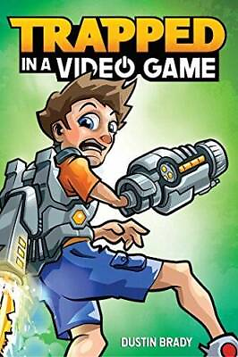 #ad Trapped in a Video Game Book 1 Hardcover By Brady Dustin GOOD $3.98
