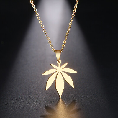 Leaves Jewelry 925 Silver PlatedGold Necklace Pendant Fashion Party Gift Women C $2.54
