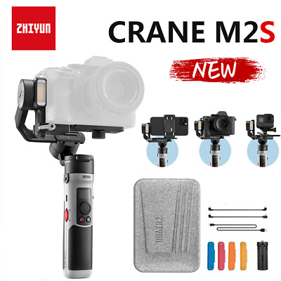 #ad Zhiyun Crane M2S 3 Axis Handheld Gimbal Stabilizer for Camera Gopro Smartphones $189.05