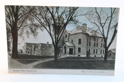 #ad Goodnow Hall Grinnell New York 923 C.U. Williams Building Vintage Postcard $11.95