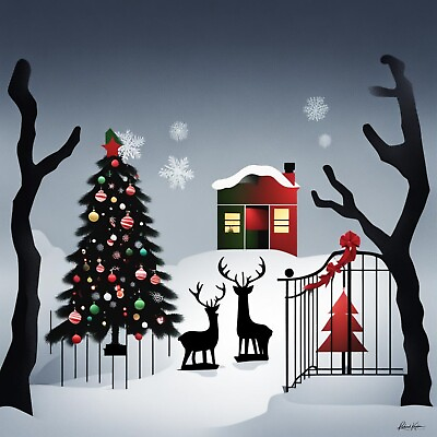 #ad Christmas Holiday 11 12x12 canvas print $33.60