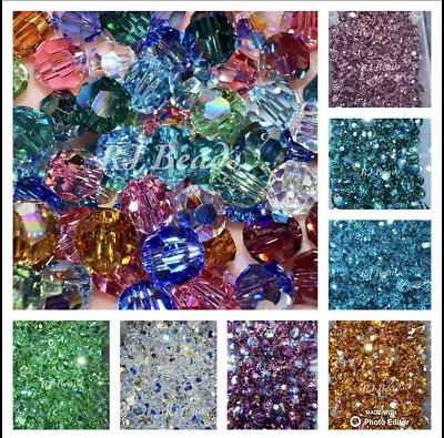 #ad Genuine 6mm Swarovski Crystal 5000 Sparkling Round Jewelry Supply Craft Beads AB $45.00