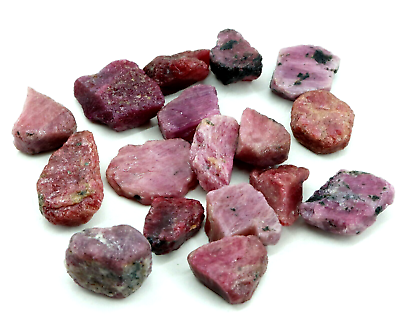 #ad 368 Ct Untreated Natural Red Mozambique Ruby Certified Facet Loose Rough Lot $33.14