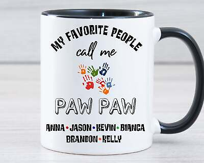 Paw Paw Gift Paw Paw Mug Personalized Paw Paw Fathers Day Paw Paw Gift $18.99