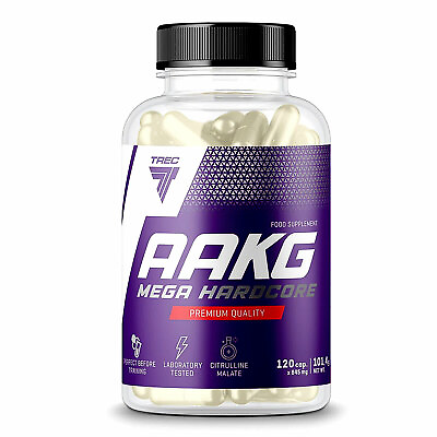 #ad Trec Nutrition AAKG MEGA HARDCORE Arginine amp; Citruline Malate Muscle Growth $33.27