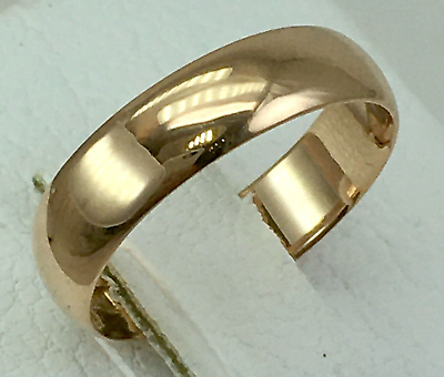 #ad USSR Vintage Original Engagement Solid Rose Gold Ring 583 14K Lviv 1971 $450.00
