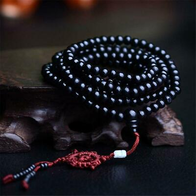 Tibetan Sandalwood Buddhist Buddha 216 Prayer Beads Bracelet Necklace Mala L9F8 $1.94