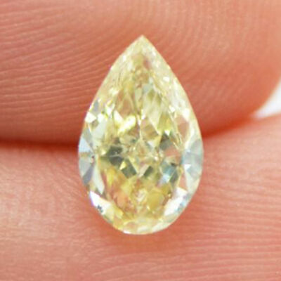 #ad Loose Pear Shape Diamond Fancy Yellow Natural Enhanced 1.02 Carat SI1 Certified $1395.00