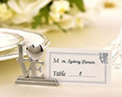 #ad 10 Silver LOVE Letter Wedding Anniversary Name Card Stand bomboniere Guest Gift AU $19.95