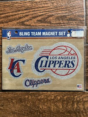 #ad #ad LA Clippers Magnet 3 Piece Bling Set Team Logo NBA Basketball 11x7 Sheet $10.19