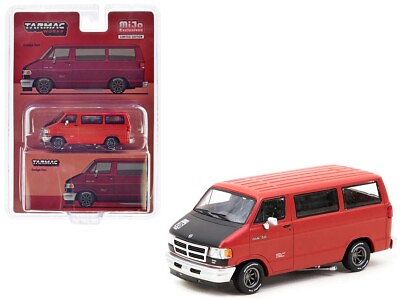 #ad Tarmac Works 1:64 Diecast Model Dodge Van Red $12.99
