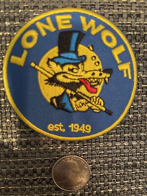 #ad Lone Wolf Embroidered iron on PATCH patch new 3quot; Hot Rod Biker Punk $5.69