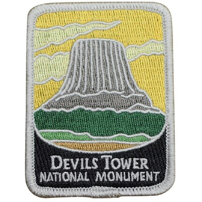 #ad Devils Tower National Monument Patch Wyoming Bear Lodge Mtns 3quot; Iron on $6.50