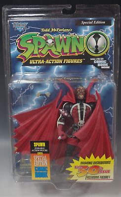 #ad MCFARLANE SPAWN ULTRA ACTION FIGURES 50th ISSUE WITH COMIC BOOK SPECIAL EDI. NIB $46.45
