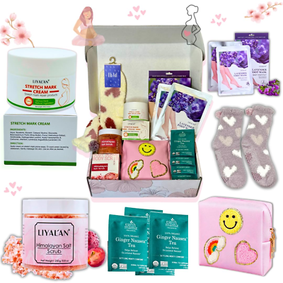 #ad Pregnancy Gift Basket Box First Trimester Gift Maternity Skincare Self Care Gi $58.99