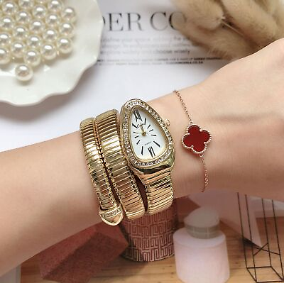 #ad Luxury Women Snake Bracelet Watch Cool Serpentine Retro Watches Jewelry $19.99
