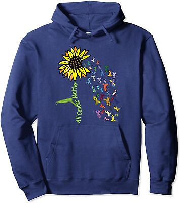 #ad All Cancer Matters Awareness Day Ribbon Cute Flower Unisex Hooded Sweatshirt $34.99