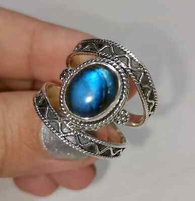 #ad Labradorite Ring925 Sterling Silver Bandamp; Statement Ring Handmade Ring All size $11.69