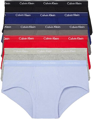 Calvin Klein Men#x27;s Underwear Cotton Classics 6 Pack Brief Large $55.99