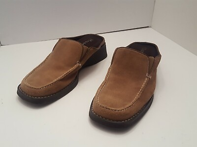 #ad Womens BASS Tan TIONA Loafer Slides Mules Size 7.5 M Suede $20.79