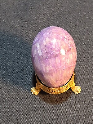 #ad Easter Egg Polished Amethyst Quartz Crystal Purple Handmade Stone Heavy 2.5quot; $19.95