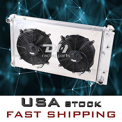 #ad 3 Row RADIATOR Shroud Fans For 1968 90CHEVY EL CAMINO Caprice Chevelle Olds 28quot;W $190.00