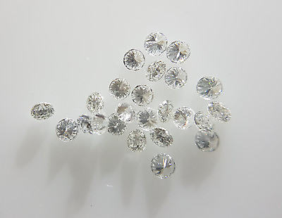 #ad Natural Loose Brilliant Cut Diamond 5pc VS Clarity F Color Round 0.8 3.5mm White $44.99